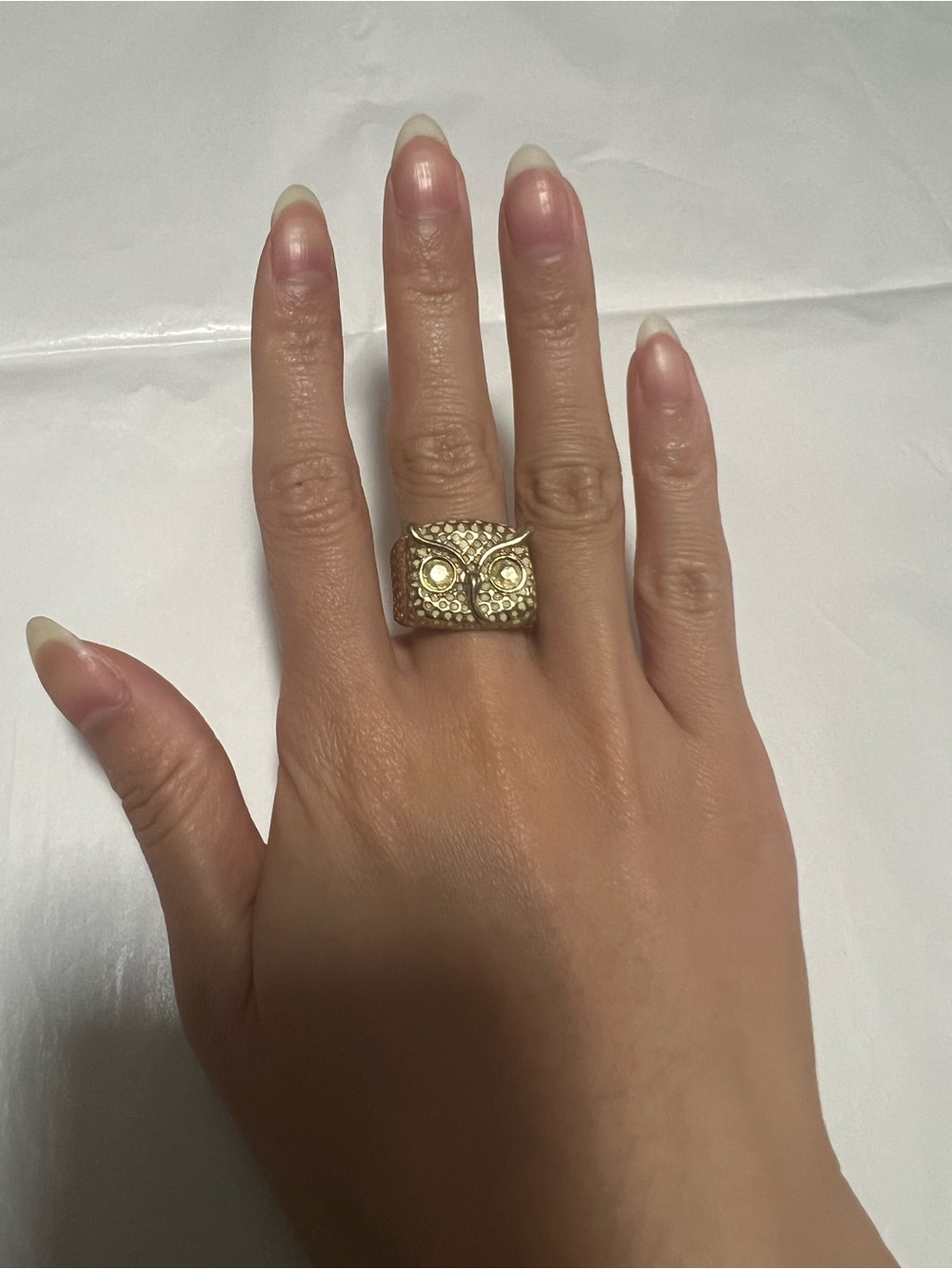 Gold Owl Statement Ring - Women's Fashion Jewelry